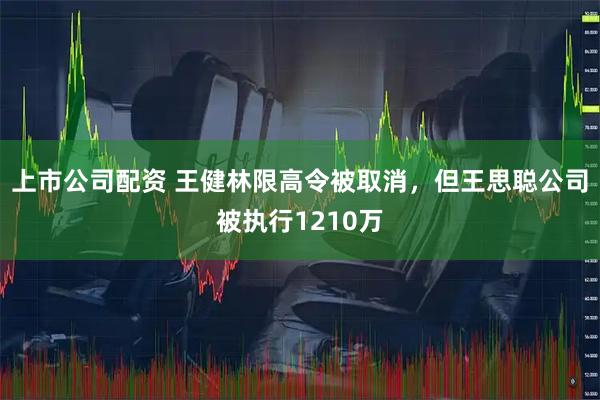 上市公司配资 王健林限高令被取消，但王思聪公司被执行1210万